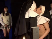 Japanese Nun Enjoy Kissing